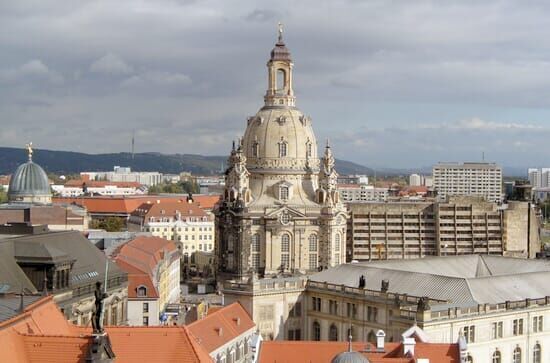 Die Dresdner Frauenkirche...